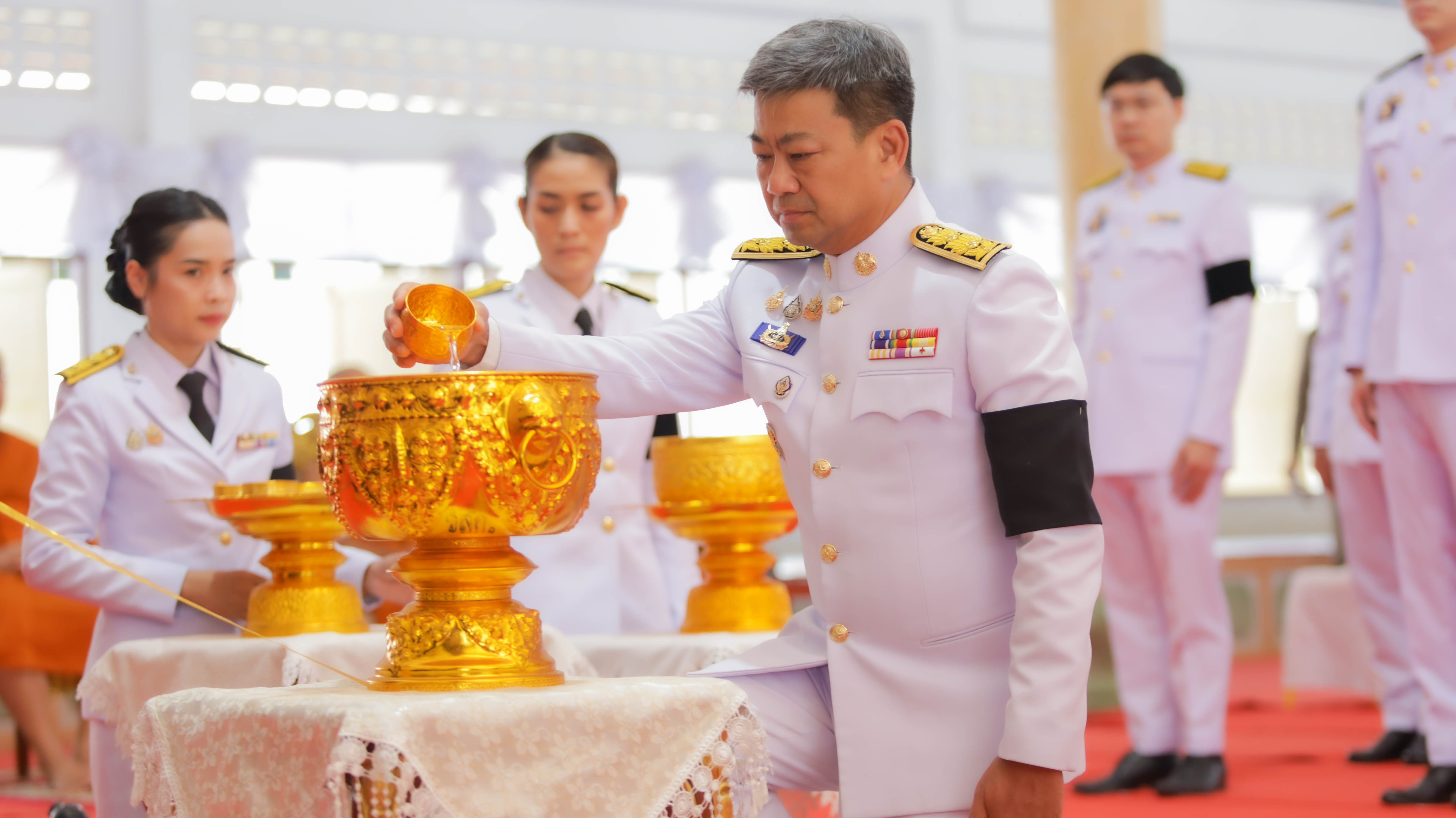 จังหวัดสระแก้วจัดพิธีถวายน้ำสรงพระศพ สมเด็จพระเจ้าลูกเธอ เจ้าฟ้าพัชรกิติยาภาฯ เพื่อถวายความอาลัย